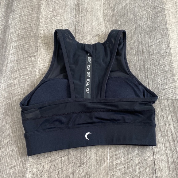 ZYIA ACTIVE black sports bra XS “one more rep” ZYIA black top - Picture 3 of 8